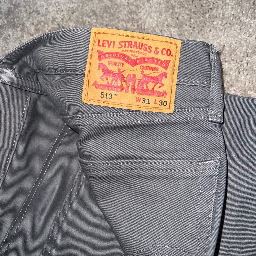 Levi's Gray Slim Straight Jeans